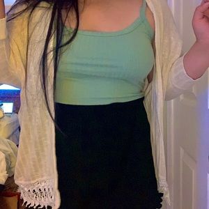 Lace Cream Cardigan Size Small